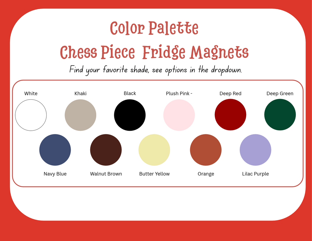 Chess Piece Fridge Magnets