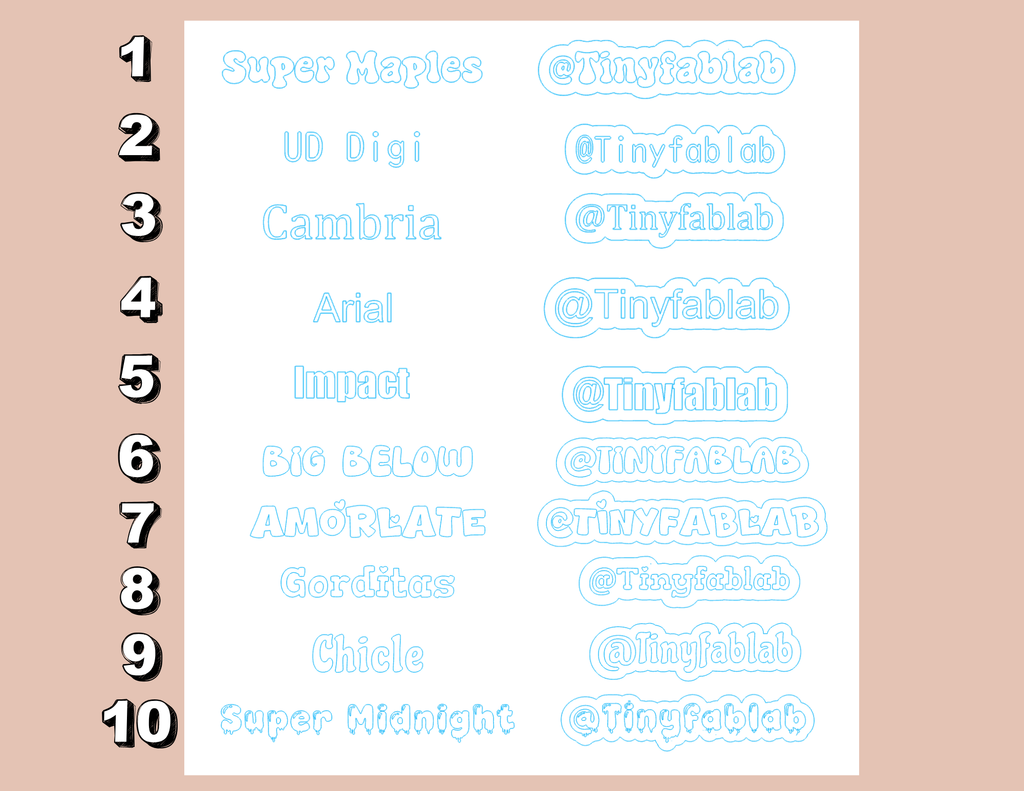 Acrylic Name Sign